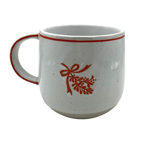 West Elm Other - Heather Taylor Home x West Elm Mistletoe Stamped Mug Ceramic Stoneware Holiday
